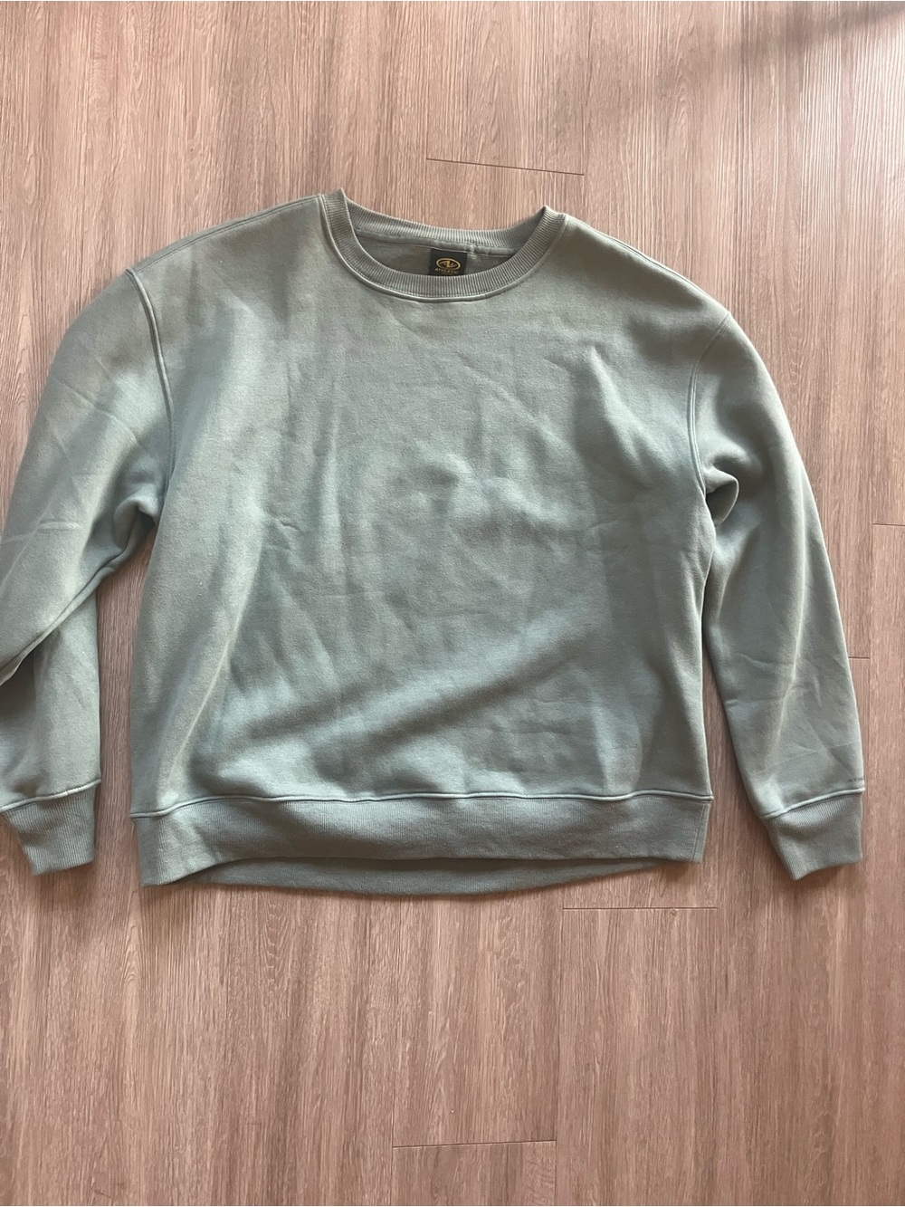 Athletic Works Men's Crewneck Sweater in Sage Green